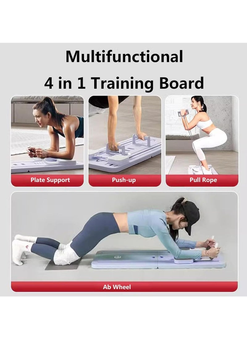 GUDOO - Pilates Reformer Machine with Timer, Foldable Pilates Machine for Home Use and Gym Workout, 5 in 1 Pilates Board, Suitable for Advanced and Beginners Users - Image 1