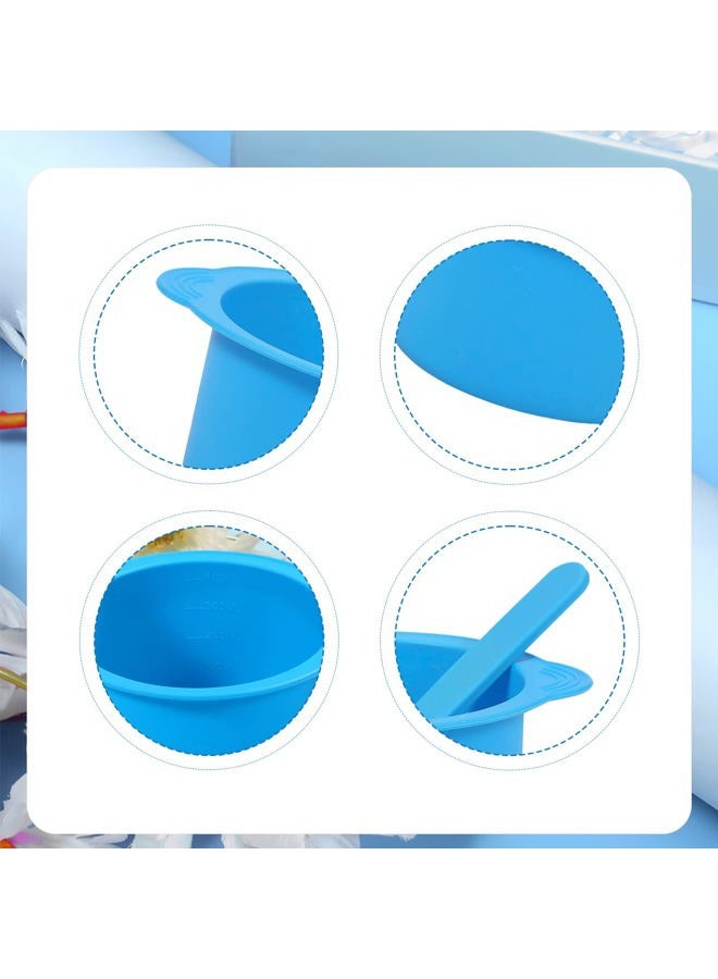 AIEX 2pcs Wax Pot Liner, Silicone Wax Warmer Liner with 2pcs Blue Silicone Wax Spatula Wax Warmer Liners Reusable Compatible with 16oz Electric Waxing Kit (Pink, Blue) - Image 3