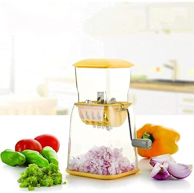 SBA PRIME Plastic Onion Chopper Chili Cutter Vegetable Chopper Onion Cutter for Home and Kitchen Multipurpose Use Pack of 1 Multicolor Will be Sent as Per Availability - Image 2
