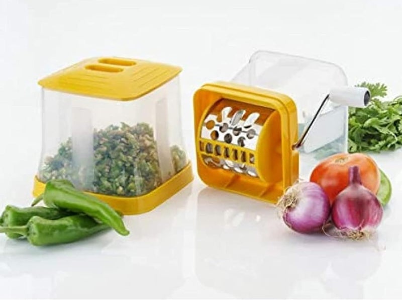 SBA PRIME Plastic Onion Chopper Chili Cutter Vegetable Chopper Onion Cutter for Home and Kitchen Multipurpose Use Pack of 1 Multicolor Will be Sent as Per Availability - Image 5