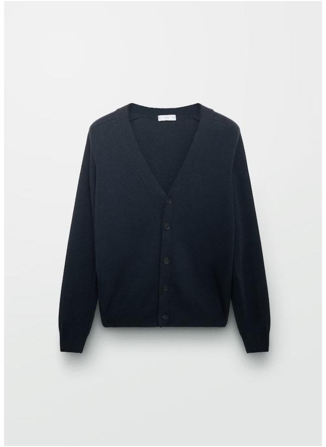 Mango Man Buttons Knitted Cotton Cardigan  - Image 5
