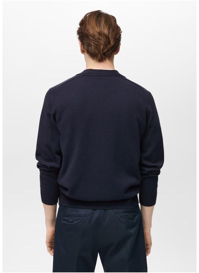 Mango Man Buttons Knitted Cotton Cardigan  - Image 2