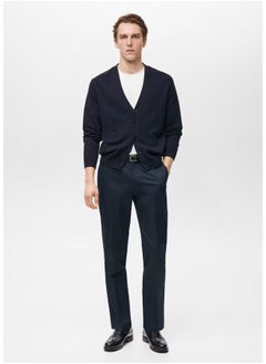 Mango Man Buttons Knitted Cotton Cardigan  - Image 4