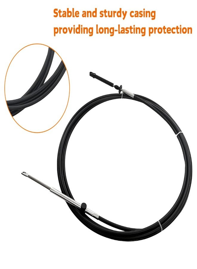 BOATCON 12FT Throttle Shift Remote Control Cable Replace 0173112 2Pcs Fits Johnson Evinrude BRP OMC Outboard Engine - Image 5