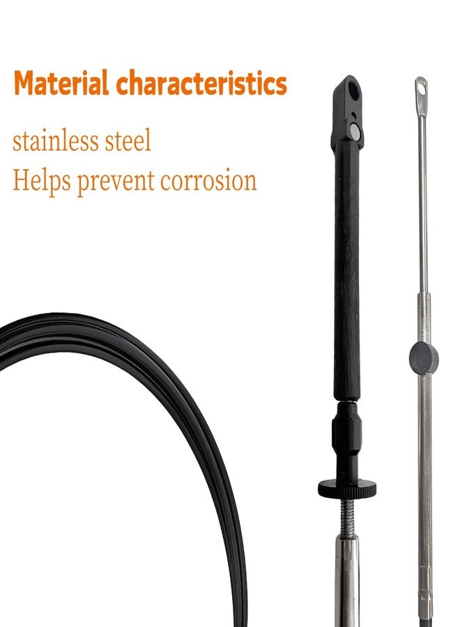 BOATCON 12FT Throttle Shift Remote Control Cable Replace 0173112 2Pcs Fits Johnson Evinrude BRP OMC Outboard Engine - Image 3