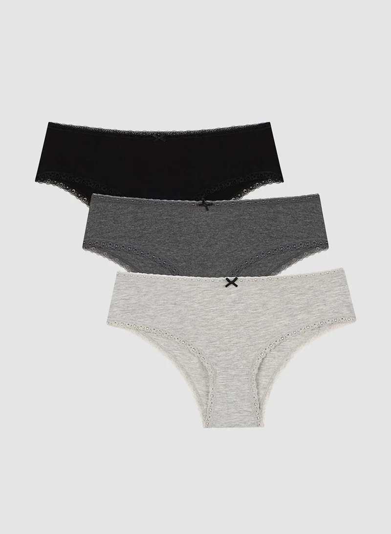 Cotton Multicolored Hipster - Pack Of 3