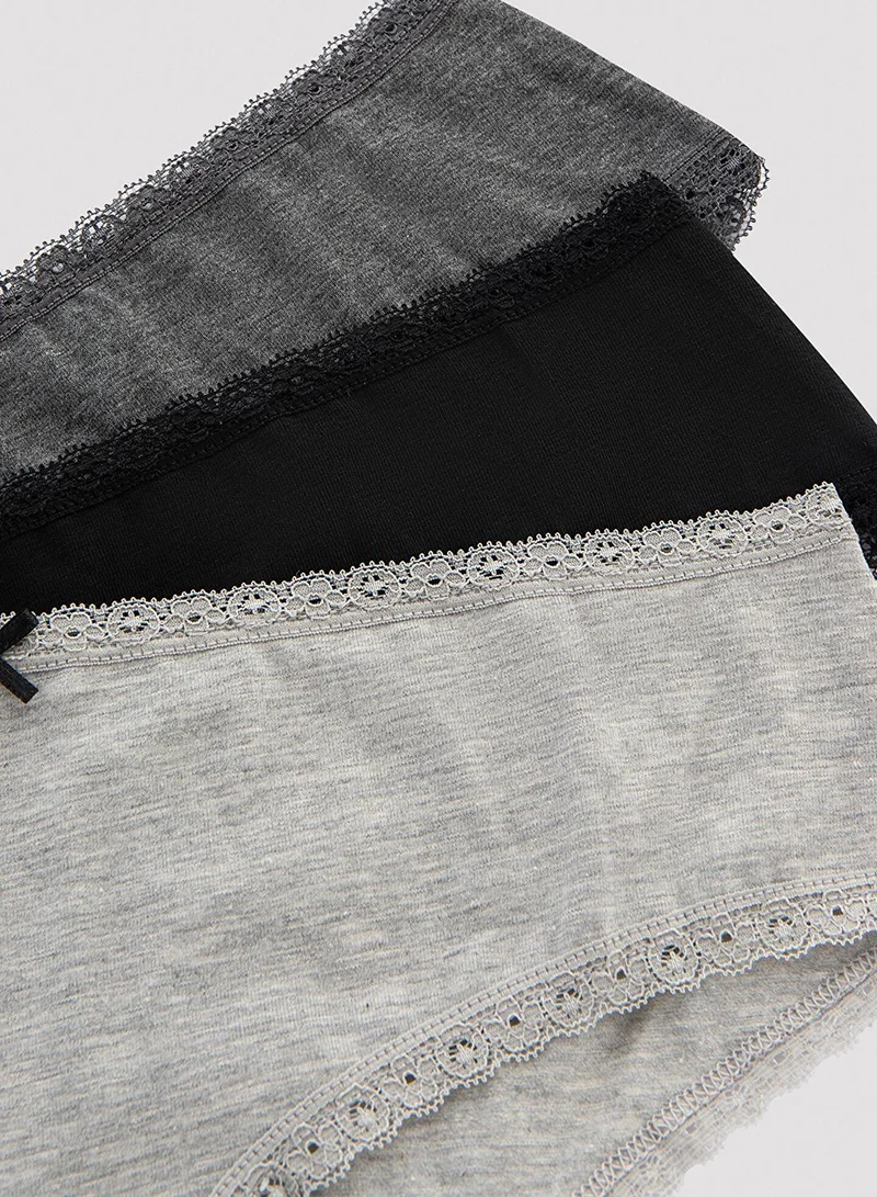 بنتي قطن ملون هيبستر - عبوة من