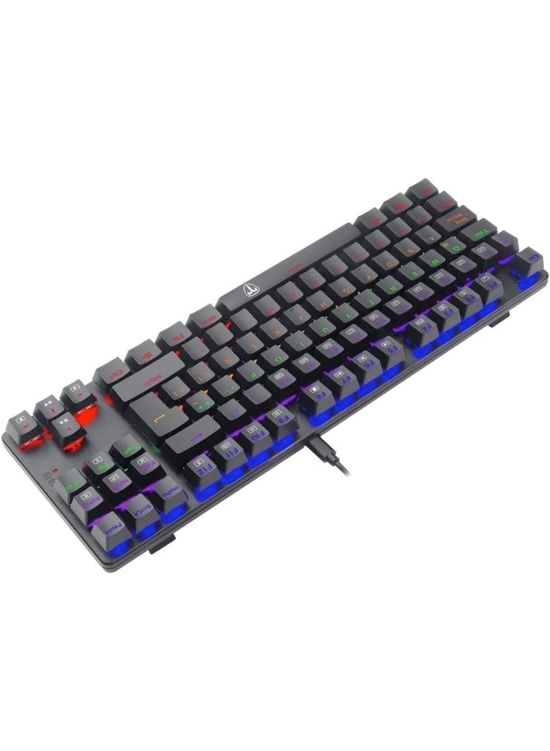 T-DAGGER TGK313 Bora Gaming Mechanical Keyboard - Rainbow LED Lighting - Hot Swappable Switches (Blue Switch), USB - Image 3