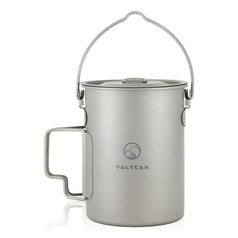 Valtcan 900ml Titanium Pot Backpacking Mug 30oz 0.95qt - Image 2