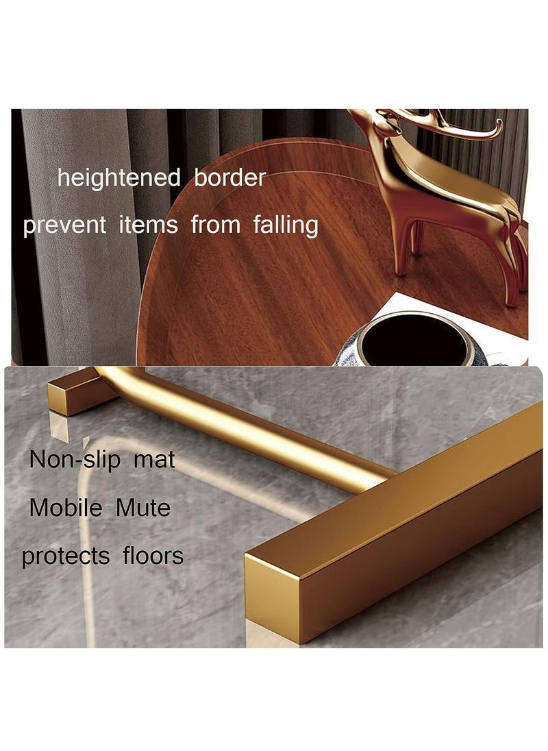 ALCOACH - table Modern and elegant design wooden coffee table small oval coffee table bedroom side tables simple coffee table small side table - Image 1