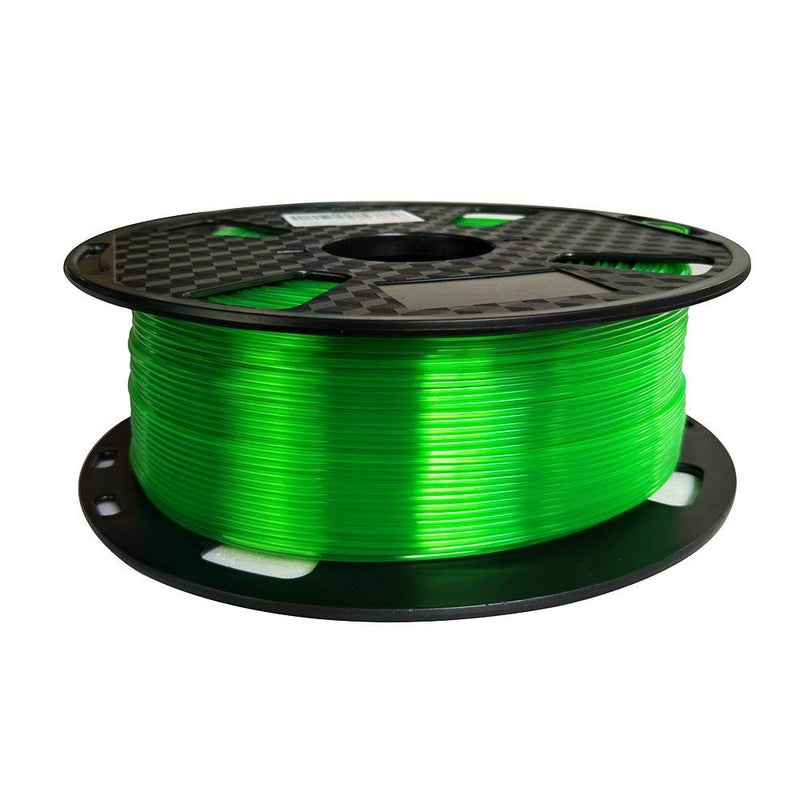 CC3D Translucent Green PETG Filament 1.75 mm 1KG 3D Printer Filament 2.2LBS Spool 3D Printing Materials Fit Most FDM Printer Easy to Print CC3D Grass Green Color - Image 1