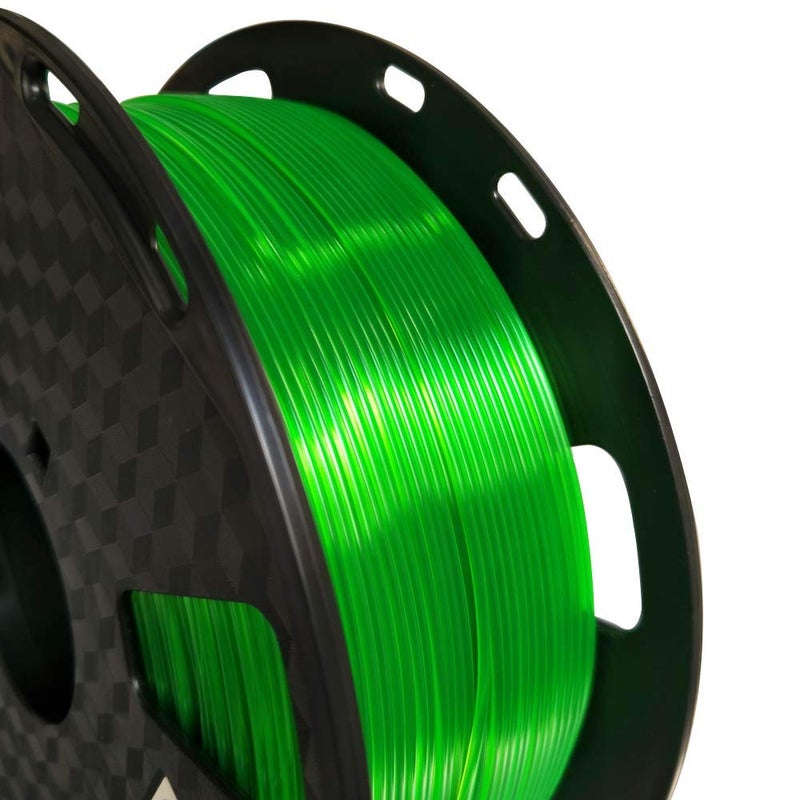 CC3D Translucent Green PETG Filament 1.75 mm 1KG 3D Printer Filament 2.2LBS Spool 3D Printing Materials Fit Most FDM Printer Easy to Print CC3D Grass Green Color - Image 2