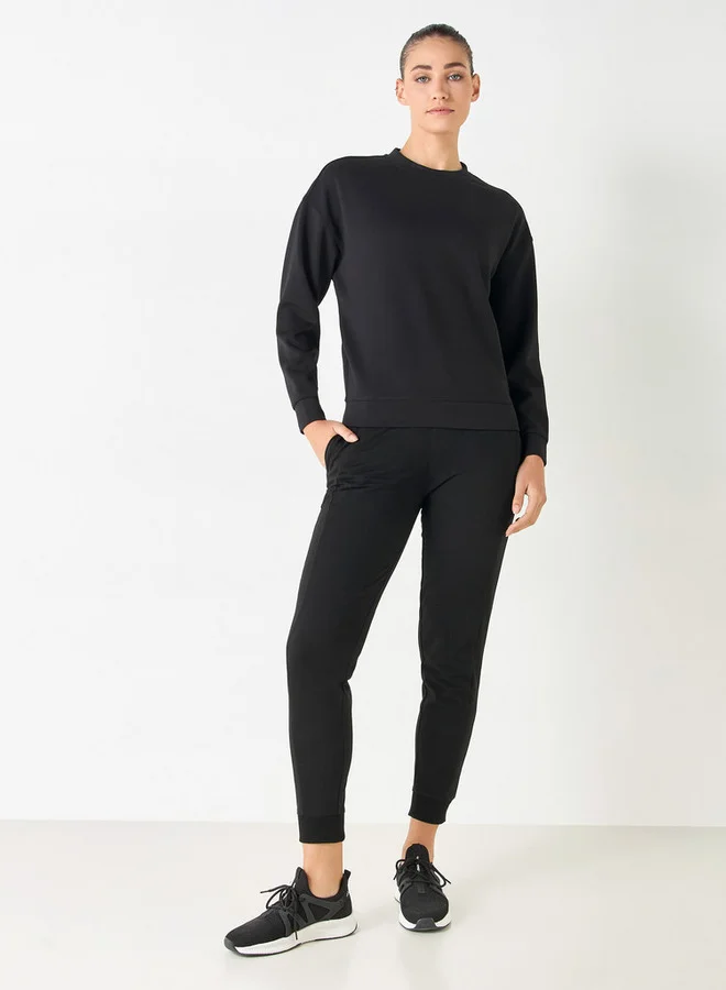 ADOT by Splash Crew Neck Sweatshirt with Long Sleeves