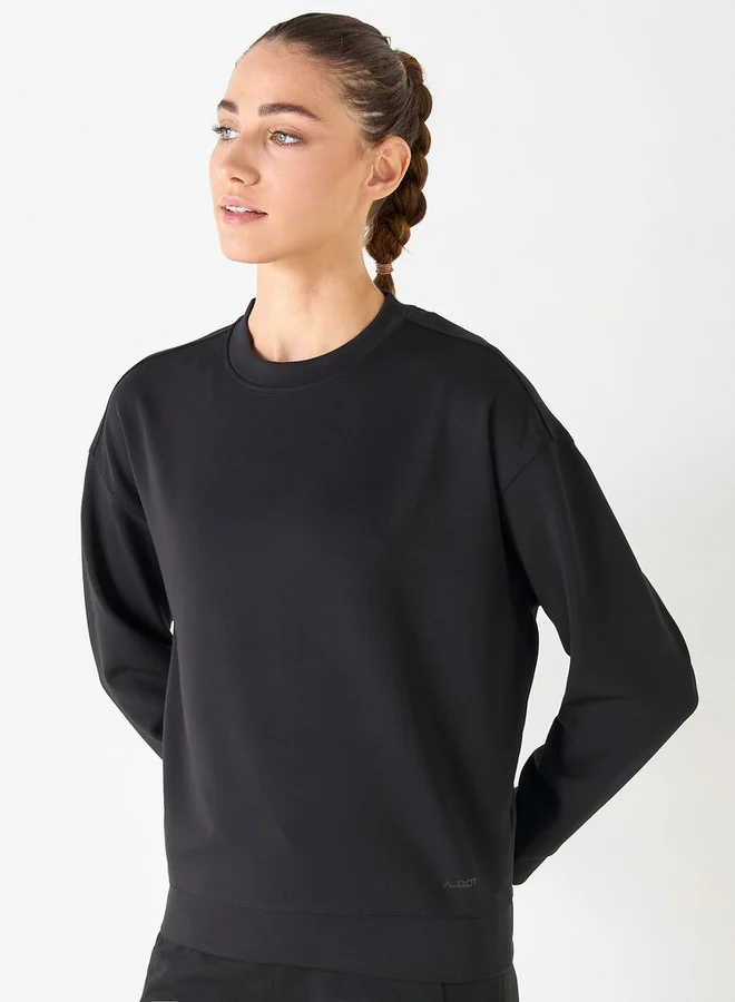 ADOT by Splash Crew Neck Sweatshirt with Long Sleeves