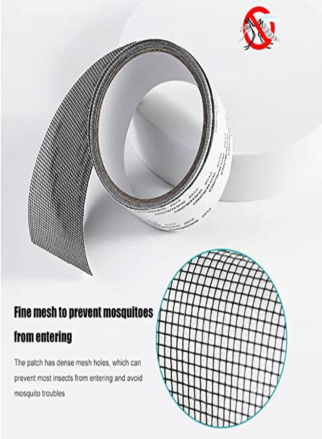 tgopit Screen Repair Tape, Window and Door Screen Repair Strong Adhesive and Waterproof, Patch Mesh Repair Kit for Window Door Tears Holes (Black)[Size: 200x5 CM] - Image 3