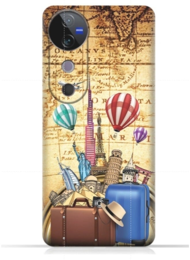 إيه إم سي ديزاين غطاء حماية بطبعة هاتف فيفو V40