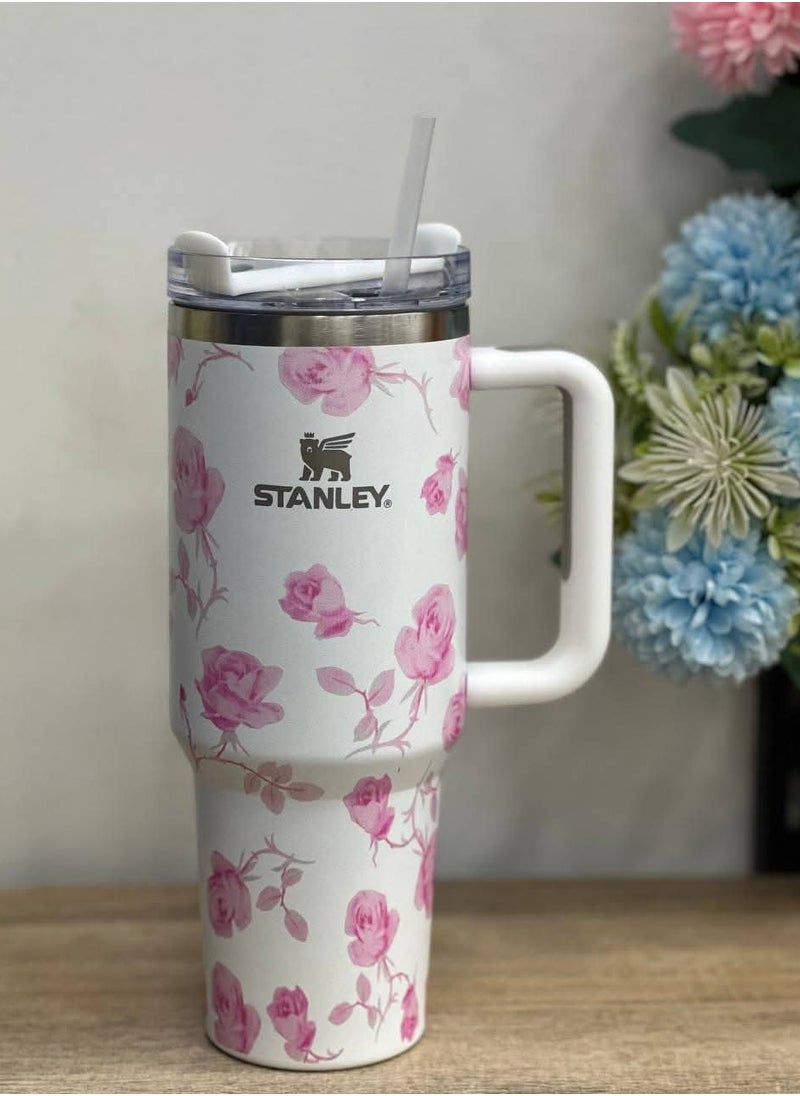 Stanley - Stanley Quencher H2.0 FlowState Stainless Steel 1200ml >flowery< - Image 1