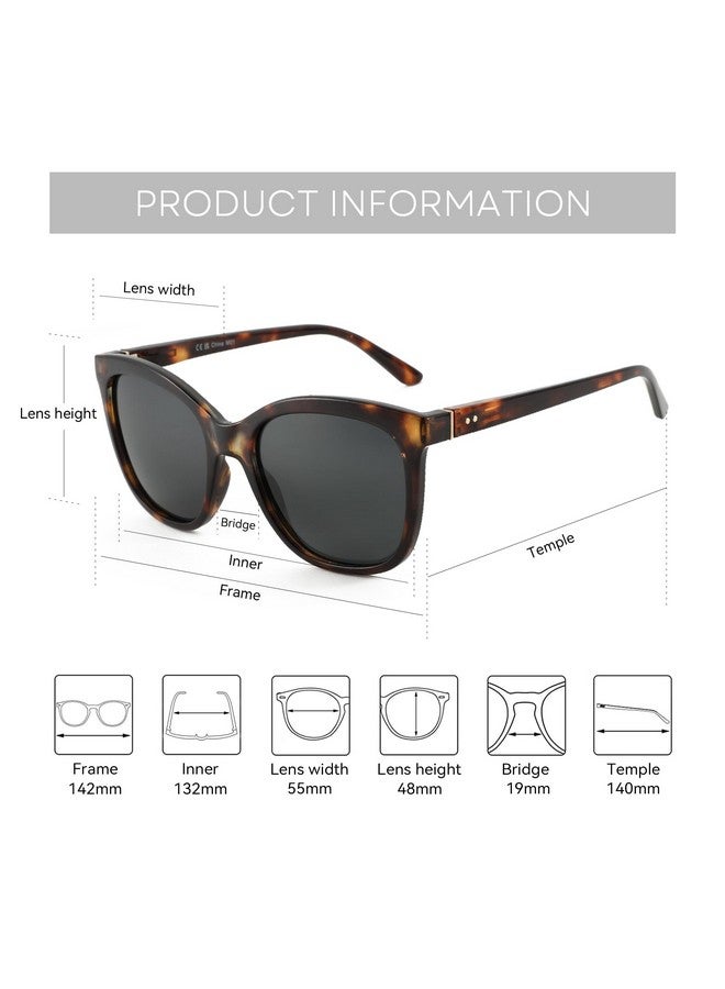 ZENOTTIC Polarized Sunglasses For Women Uv400 Protection Retro Cute Fashion Cateye Sun Glasses - Image 5