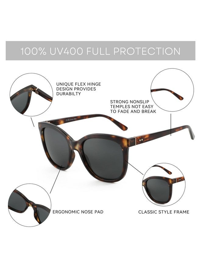 ZENOTTIC Polarized Sunglasses For Women Uv400 Protection Retro Cute Fashion Cateye Sun Glasses - Image 4