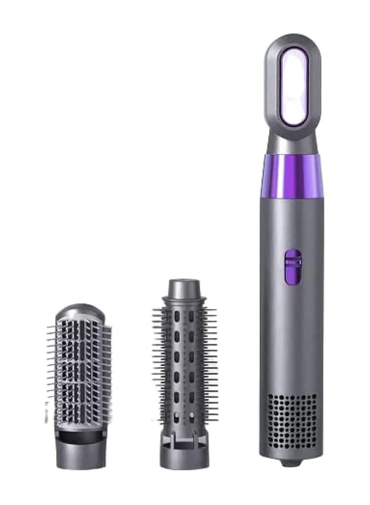 ريبنيو مجفف شعر 3 في 1 مع فرشاة ومشط ومكواة فرد الشعر وفرشاة منفاخ ومجفف شعر ومشط ومكواة فرد الشعر، هواء ساخن وبارد قوي. فضي - Image 1