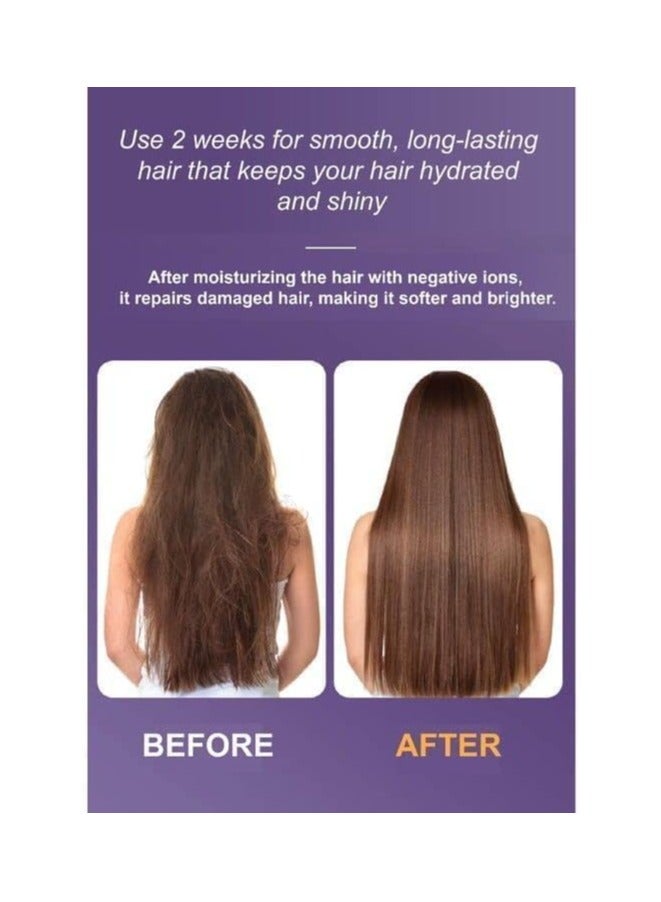 ريبنيو مجفف شعر 3 في 1 مع فرشاة ومشط ومكواة فرد الشعر وفرشاة منفاخ ومجفف شعر ومشط ومكواة فرد الشعر، هواء ساخن وبارد قوي. فضي - Image 4