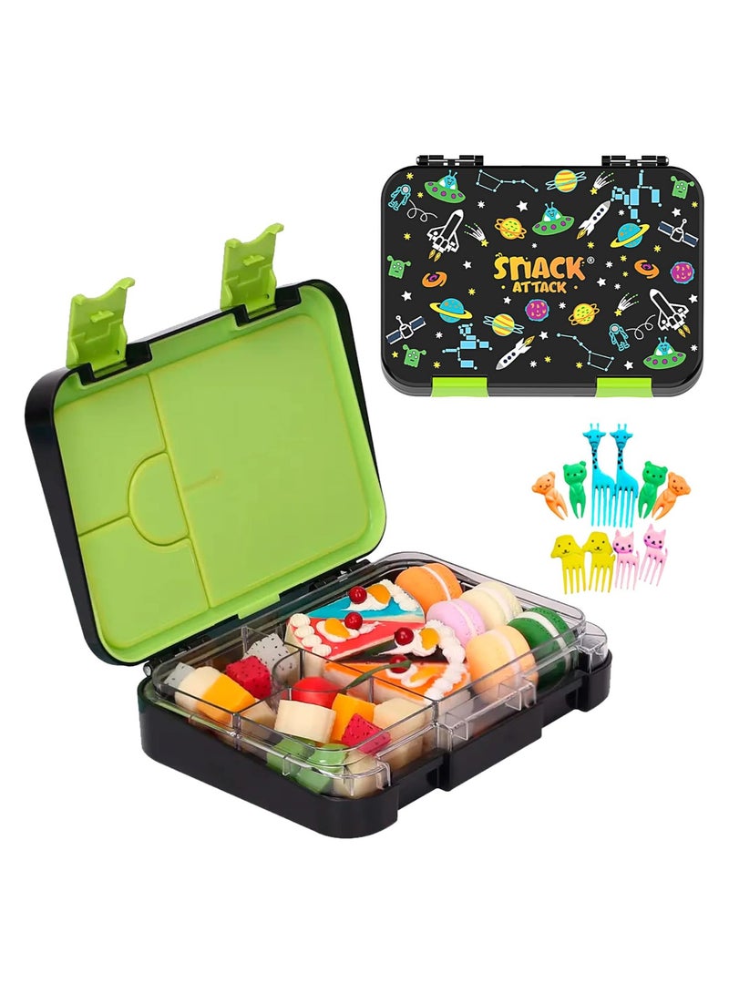 Snack attack صندوق غداء Snack Attack TM Bento للأطفال لون أسود منتصف الليل للأطفال| 4/6 مقارنة للتحويل - Image 1