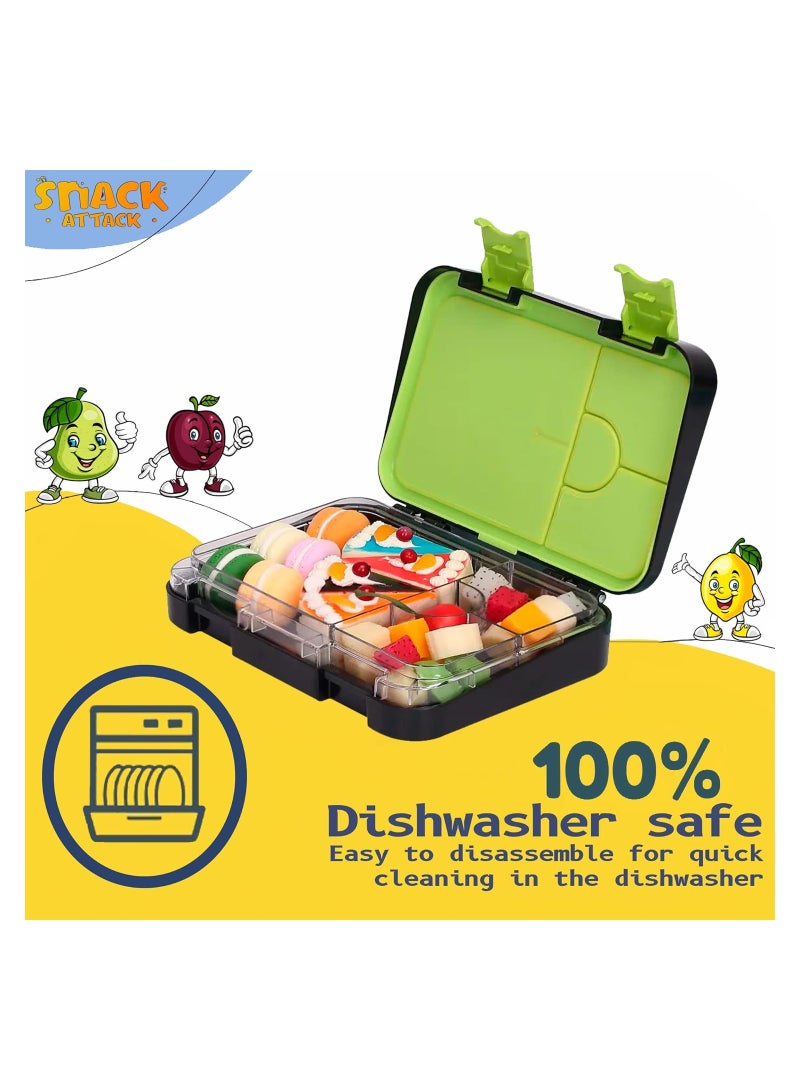 Snack attack صندوق غداء Snack Attack TM Bento للأطفال لون أسود منتصف الليل للأطفال| 4/6 مقارنة للتحويل - Image 4