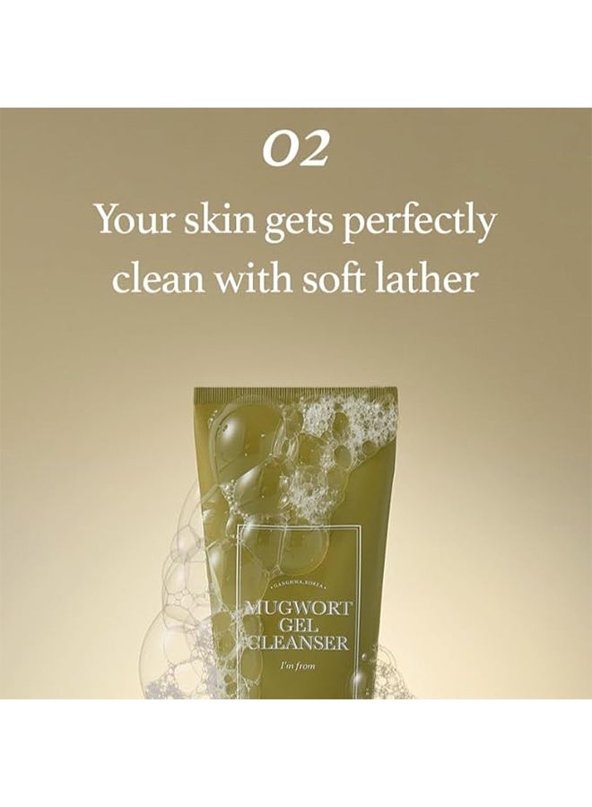 I'M FROM Mugwort Gel Cleanser 150ml, Mugwort Extract 60%, Natural Herbal Cleanser, Calming and Soothing Skin, Micro Cleansing Gel Suitable for All Kinds of Skin - Image 5
