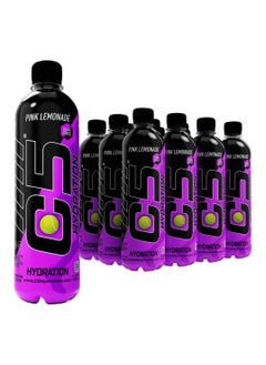 C5 HYDRATION Pink Lemonade Electrolytes & Vitamin Water- Zero Sugar, 20 Calorie BCAA for Recovery -VIT B ENERGY, VIT C & E ANTIOXIDANT, VIT D3 for IMMUNITY - Refreshing Ramadan Drink Pack of 12