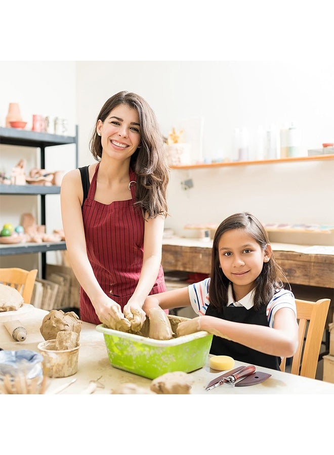 ليمون أدوات نحت فخارية خشبية ملونة من 8 قطع، مجموعة أدوات تنظيف طين الخشب، أداة تشكيل سيراميك للنحت والتشكيل والقطع والتشذيب، عجلة الفخار، الحرف اليدوية، للمبتدئين، البالغين، والطلاب. - Image 2