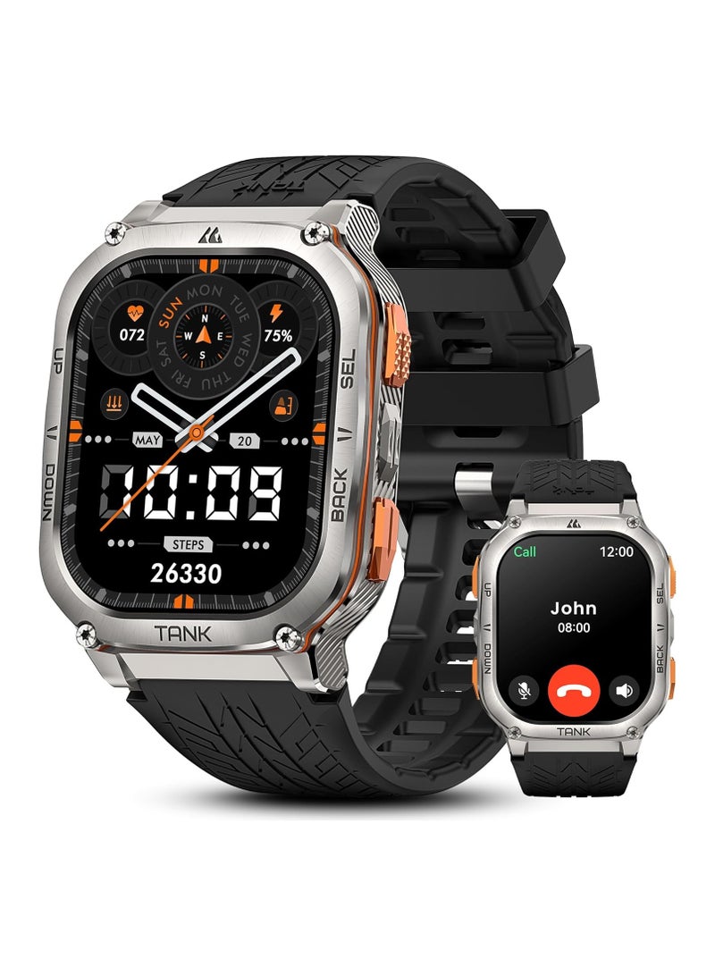 KOSPET Tank M3 Ultra Smart Watch with GPS, 50M Waterproof(silver) - Image 1