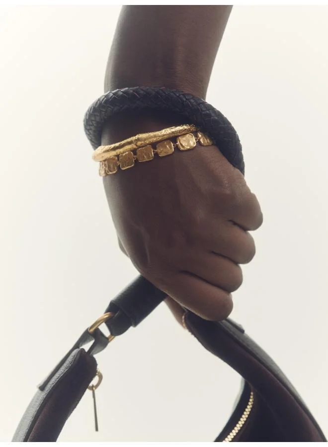 REISS Millie: Molten Square Bracelet