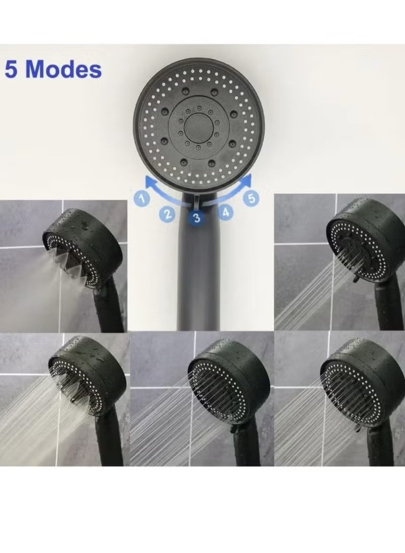 Bathroom shower head with five water pumping modes different forms - Image 4