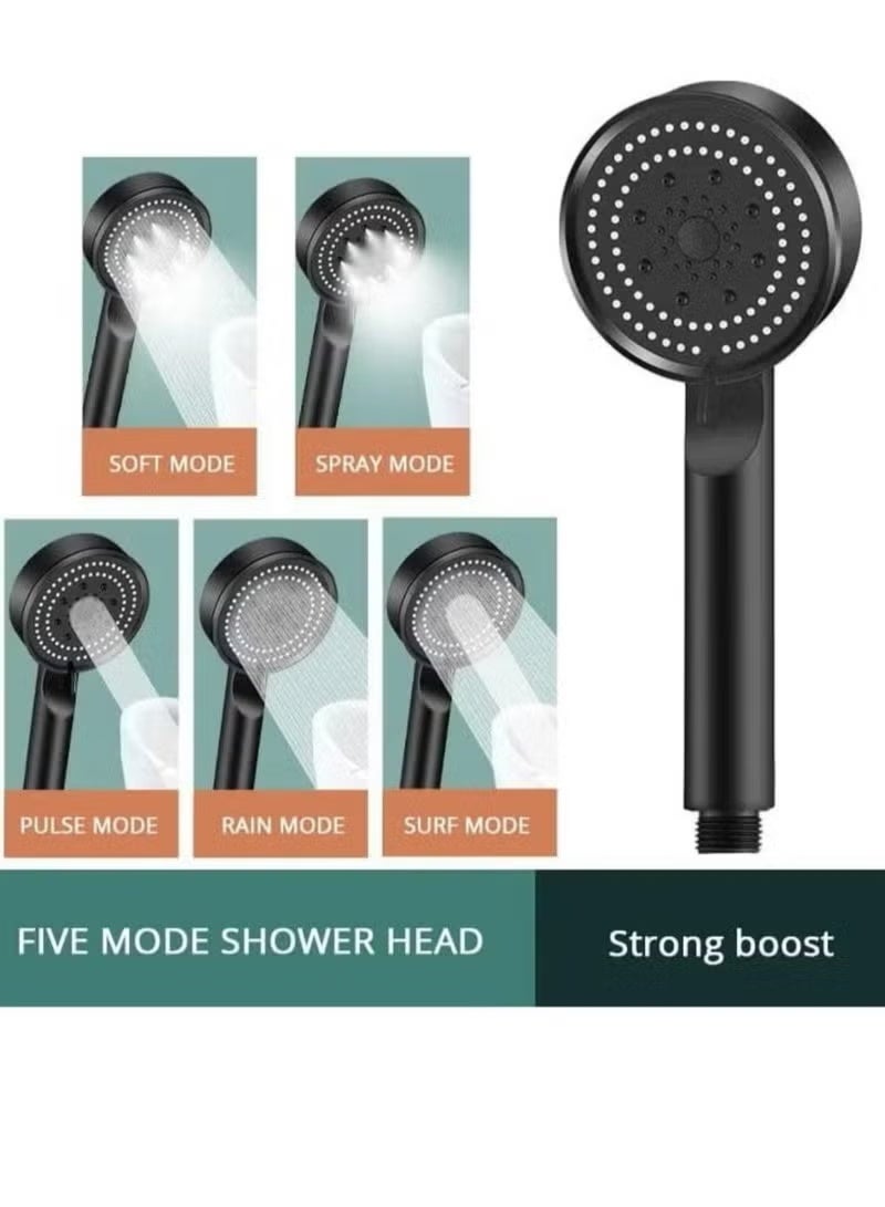 Bathroom shower head with five water pumping modes different forms - Image 5