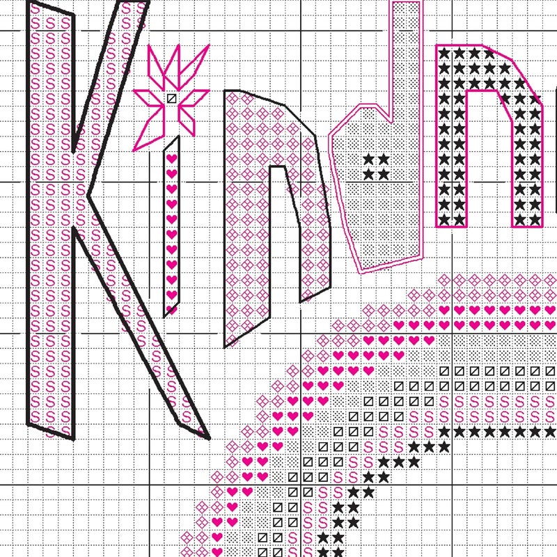 Dimensions Kindness Matters Counted Cross Stitch Kit, 14 Ct. White Aida Cloth - Image 5