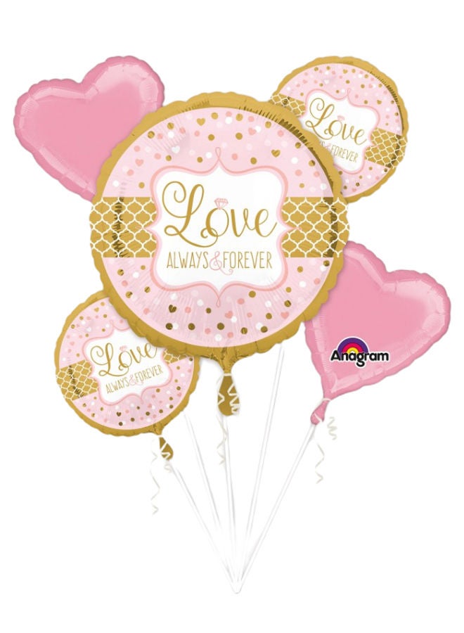 NIBEMINENT 5-Piece Printed Foil Balloon Set - Image 1