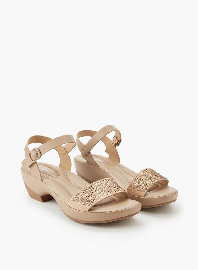 Le Confort Women Embellished Ankle Strap Sandals - Image 3