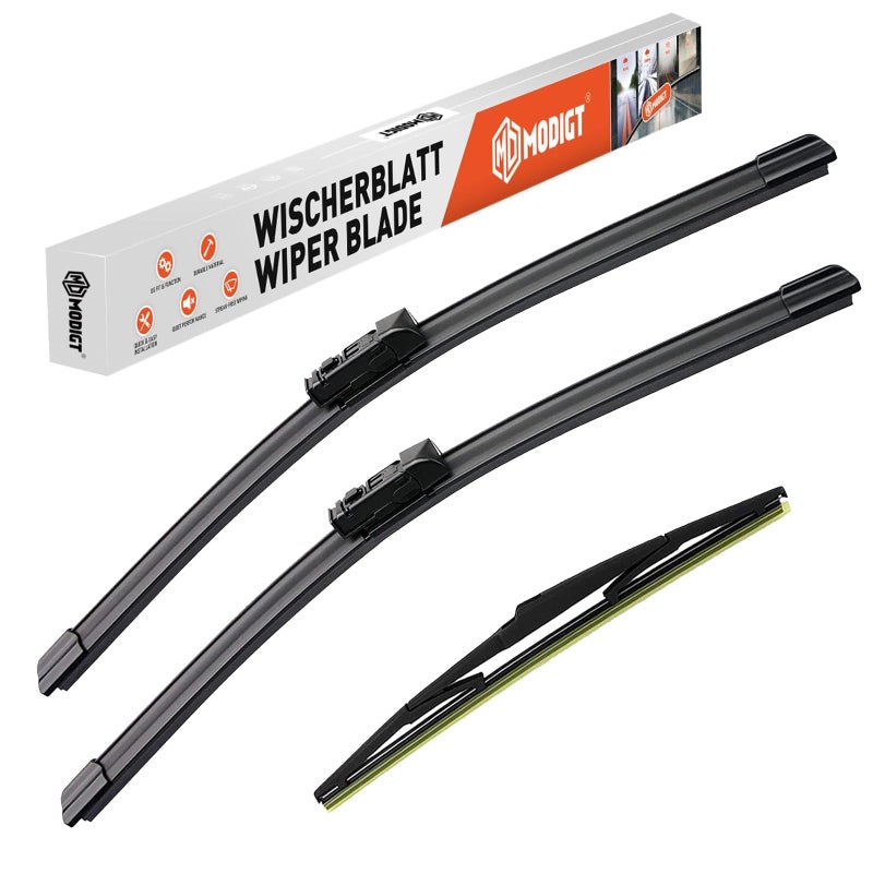 MODIGT 24"+18"+14" Windshield Wiper Replacement for 2017-2023 Mazda CX5 CX9 CX-5 CX-9 with Rear Wiper Blade, Original Equipment Replacement(Top Lock Set of 3) - Image 1