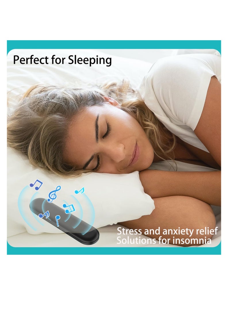 Excefore Pillow Speaker Bone Conduction Stereo, Bluetooth Wireless Music Sleep Headphones, Insomnia White Noise Machine for Side Sleepers, for Sleep Aid Under Sleep Pillow, for Adults and Baby - Image 3