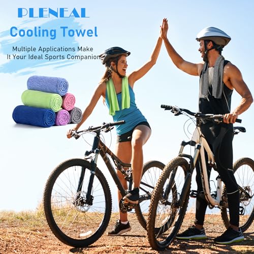 Pleneal Cooling Towels - 6 Pack Cooling Towel (40"x12"), Ice Gym Towels for Working Out, Microfiber Cooling Towels for Neck and Face, Yoga Towel for Home Gym, Workout & More Activities - Image 2