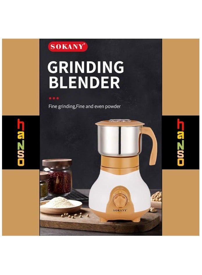 سوكاني مطحنة قهوة بليند بمحرك قوي 500 وات من سوكاني، ستانلس ستيل، سعة 200 مل، غطاء كوب شفاف، سرعتين، مناسبة لحبوب القهوة والتوابل الجافة، حماية من الحرارة الزائدة، SK-164 - Image 3