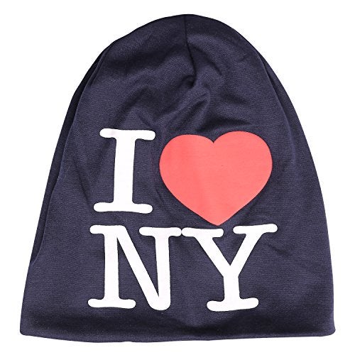 FabSeasons Solid Blue Cotton Slouchy Beanie Cap for All Seasons - Image 2