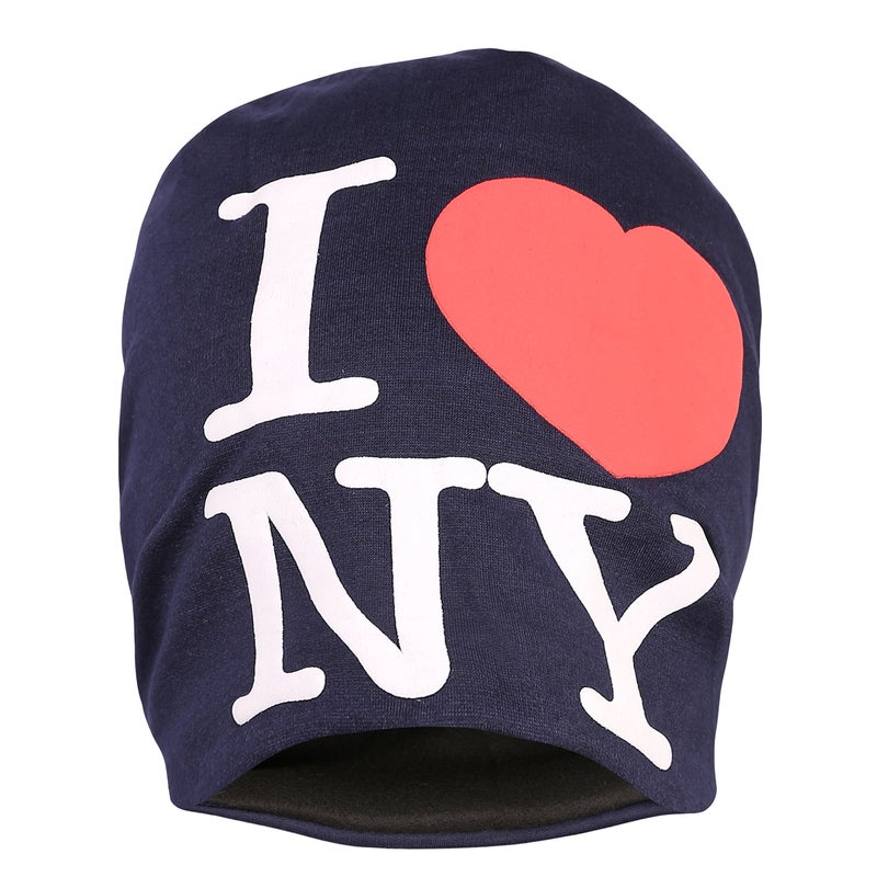 FabSeasons Solid Blue Cotton Slouchy Beanie Cap for All Seasons - Image 5