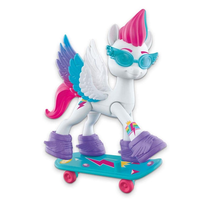 my little Pony My Little Pony: A New Generation Movie.Crystal Adventure Zipp Storm. 3 Inch White Pony Toy With Surprise Accessories, Friendship Bracelet, Multicolour, F2452 - Image 2