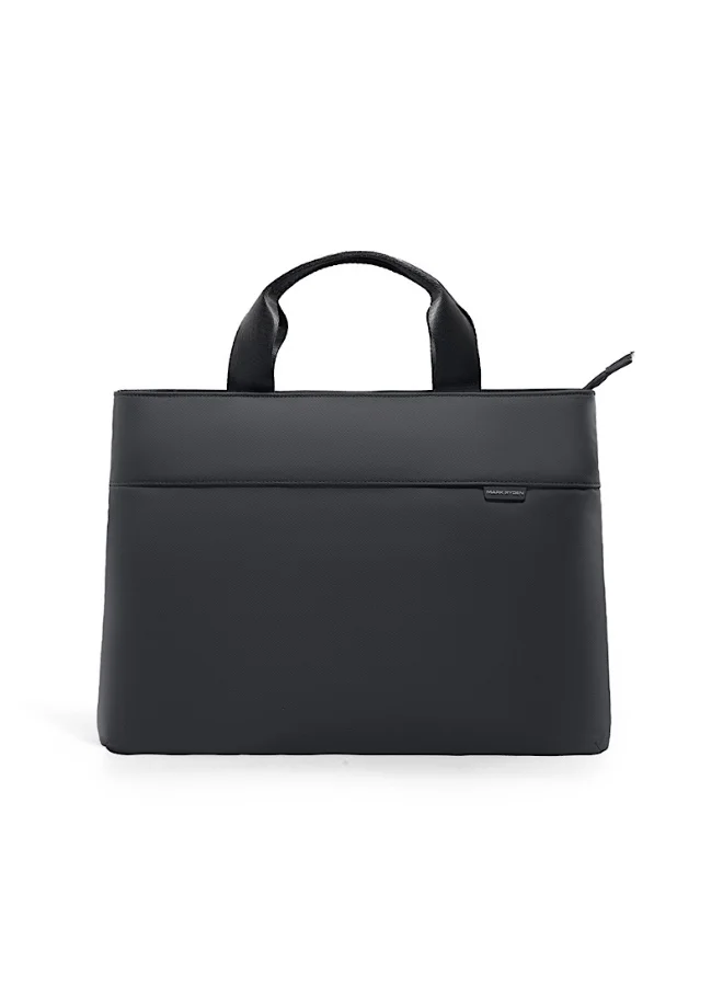 مارك رايدن حقيبة لاب توب مارك رايدن -- . بوصة مقاومة للماء بجيوب متعددة ومقابض جلدية مقواة - أسود