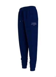 TOMMY HILFIGER Women's TH Original Cuffed Lounge Joggers - Cotton, Blue  - Image 4