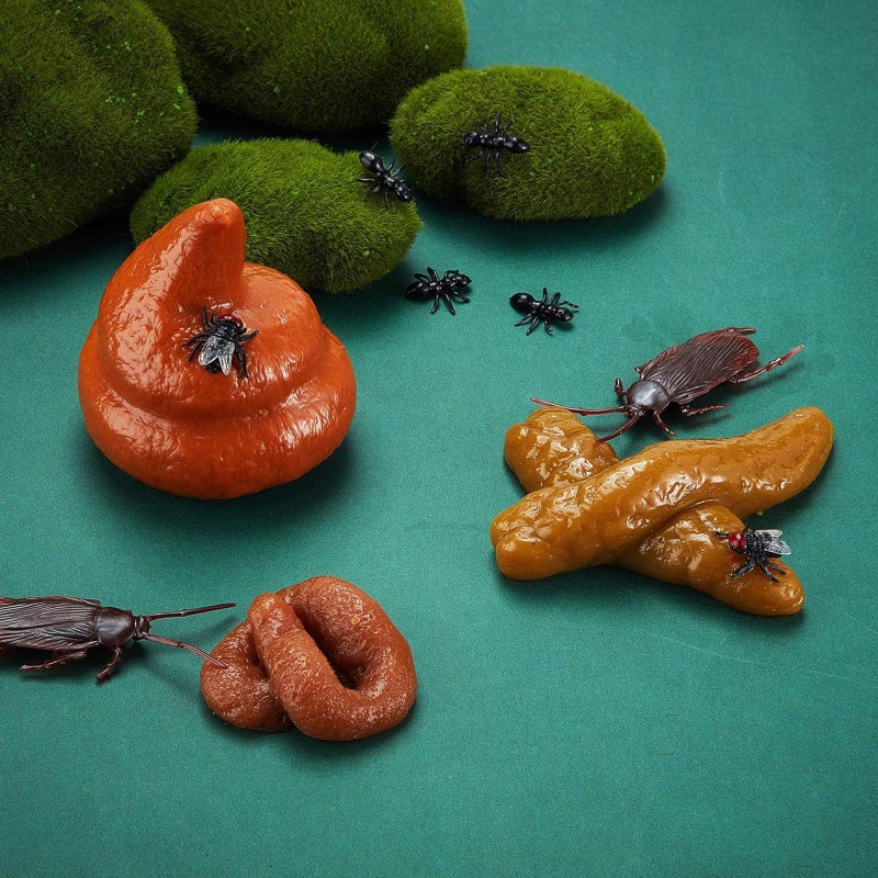 Boao 8 Pcs Fake Poop Realistic Dog Poop Toy Fake Turd Adult Gags and Practical Joke Poo Shit for Halloween April Fools' Day Prank Party Supplies(Multiple Shape) - Image 4