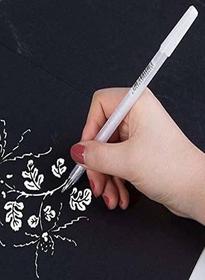 53 Arts Gel Pen, White, Assorted Sizes, Fine/Medium/Bold -3 Pen Set - Image 4