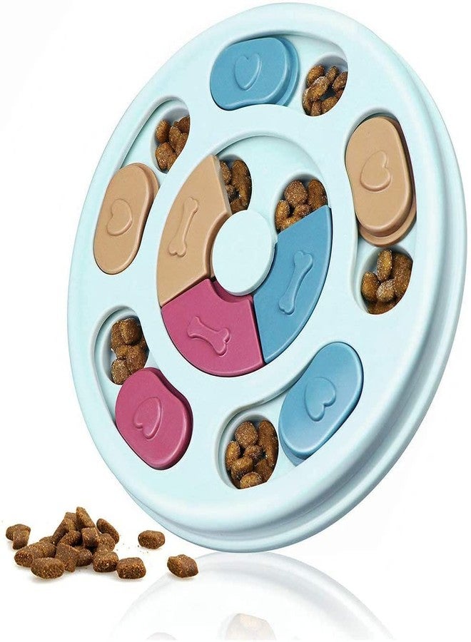 PETLICIOUS & MORE ألعاب ألغاز الكلاب من بيتليشوس آند مور® - أوعية طعام بطيئة التغذية، لعبة تفاعلية لتدريب ذكاء الكلاب؛ تغذية بطيئة، تساعد على هضم الحيوانات الأليفة - قطعة واحدة (تصميم دائري، قد يختلف اللون) - Image 1