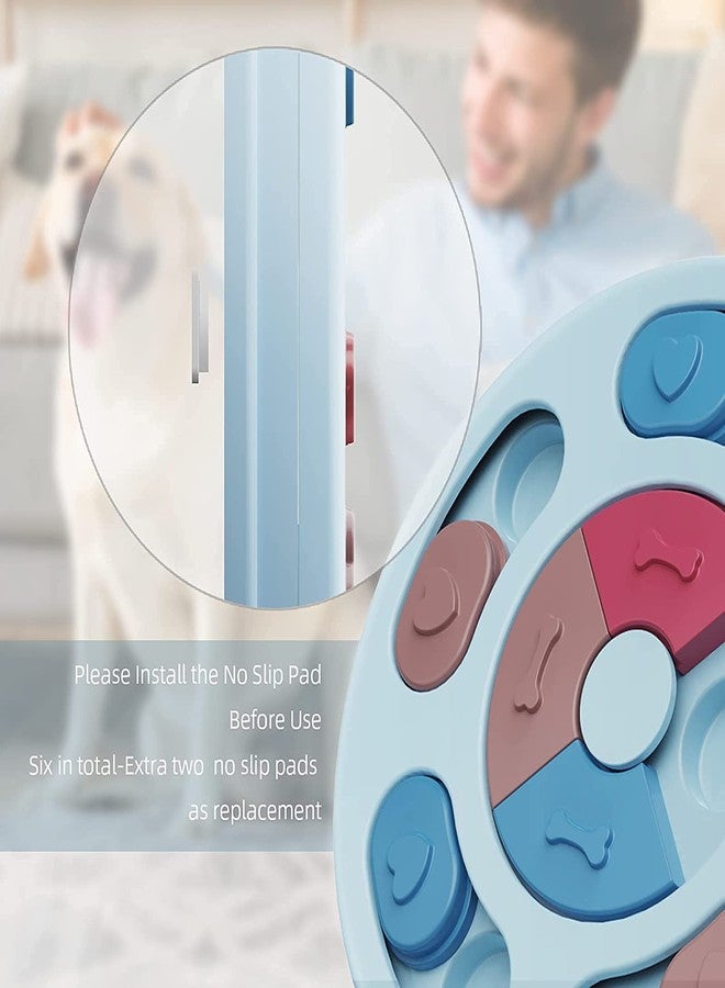 PETLICIOUS & MORE ألعاب ألغاز الكلاب من بيتليشوس آند مور® - أوعية طعام بطيئة التغذية، لعبة تفاعلية لتدريب ذكاء الكلاب؛ تغذية بطيئة، تساعد على هضم الحيوانات الأليفة - قطعة واحدة (تصميم دائري، قد يختلف اللون) - Image 4